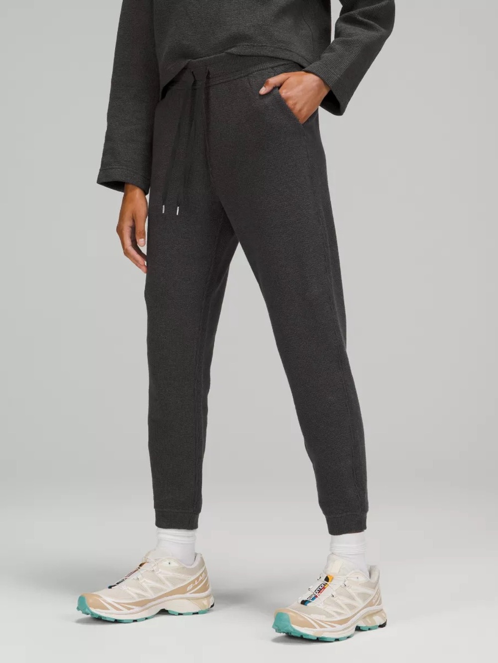 Lululemon Ribbed HR 7/8 Jogger‎ Gray Size 2